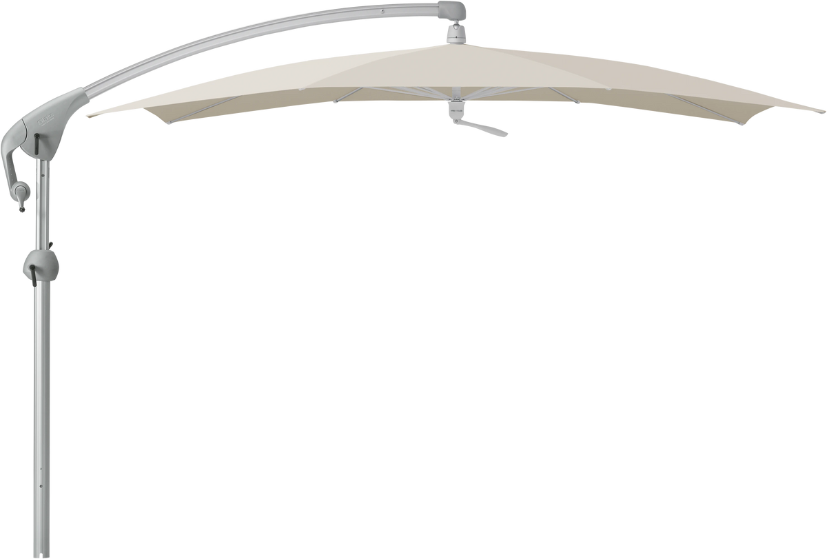 Glatz Parasol PENDALEX P+ carre Cat.5 527 Urban Chrome Alu naturel eloxe