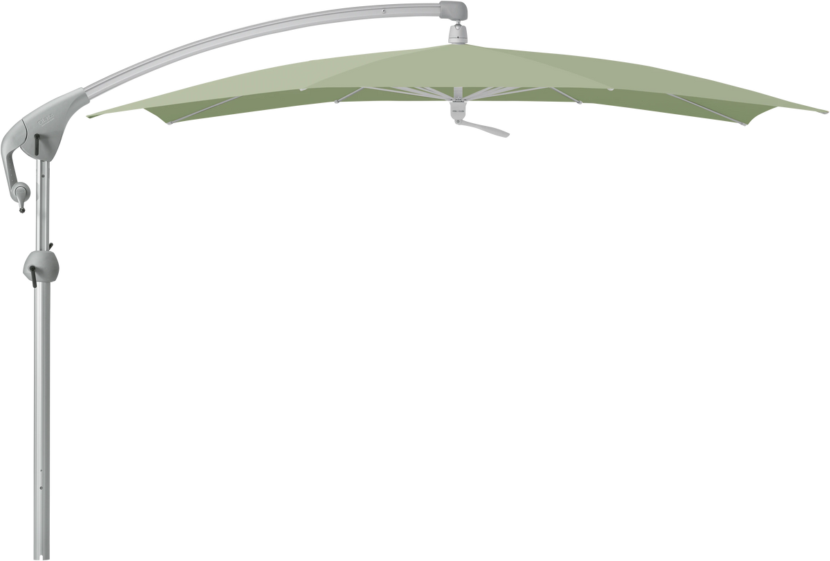 Glatz Parasol PENDALEX P+ carre Cat.5 579 Pistachio Alu naturel eloxe