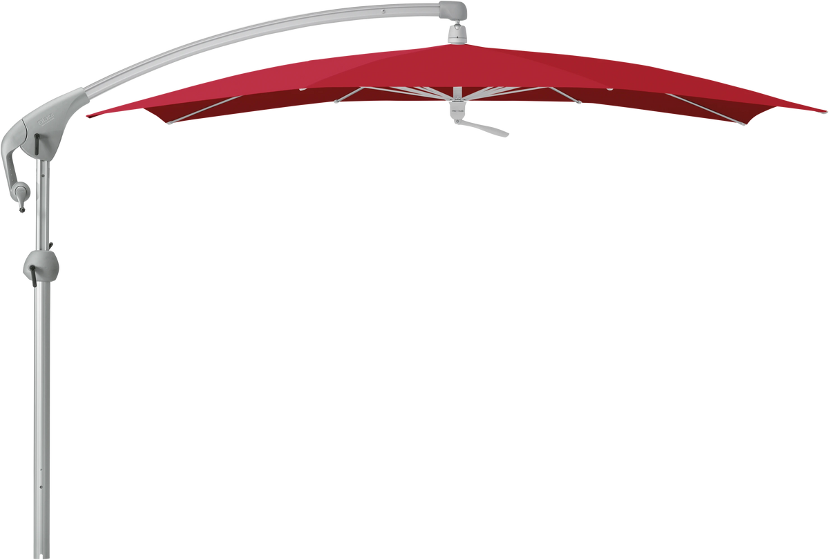 Glatz Parasol PENDALEX P+ carre Cat.5 646 Rubino Alu naturel eloxe