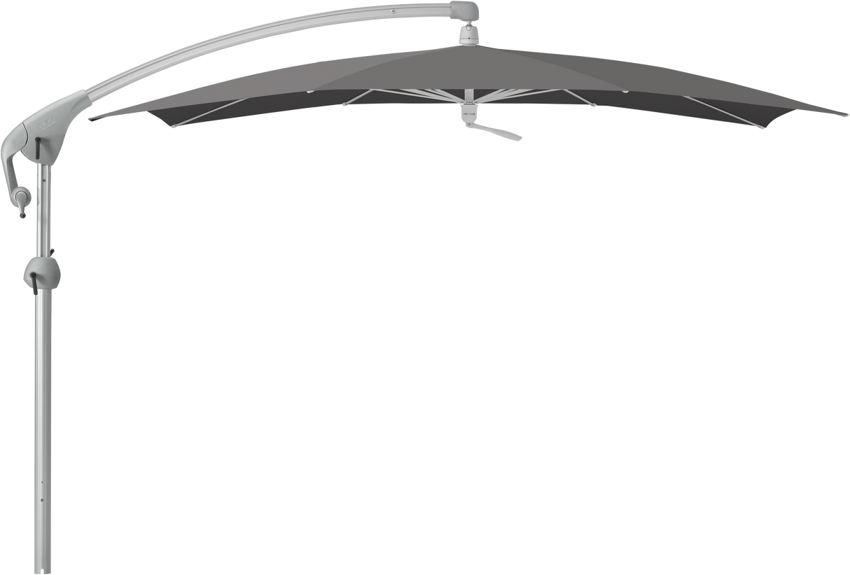 Glatz Parasol PENDALEX P+ carre Cat.5 807 Lava Alu naturel eloxe