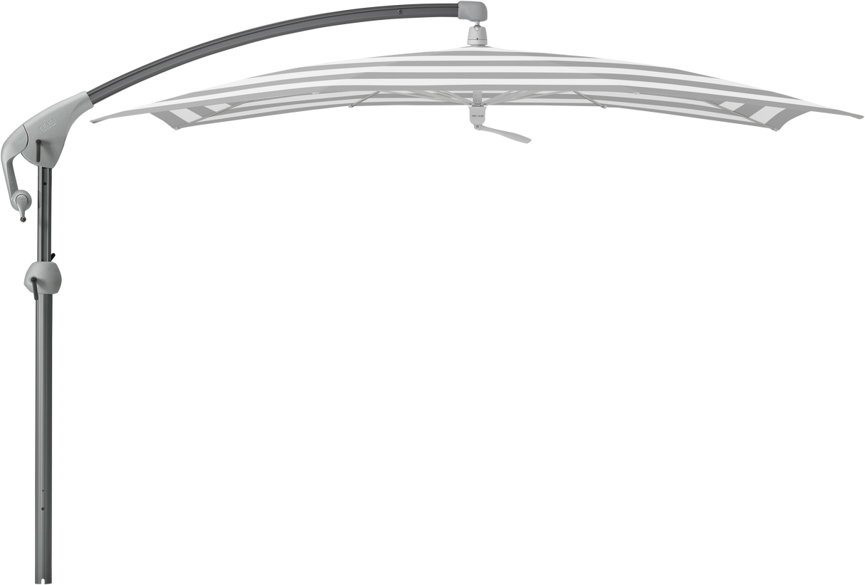 Glatz Parasol PENDALEX P+ carre Cat.5 555 Grey Stripe Alu anthracite laque