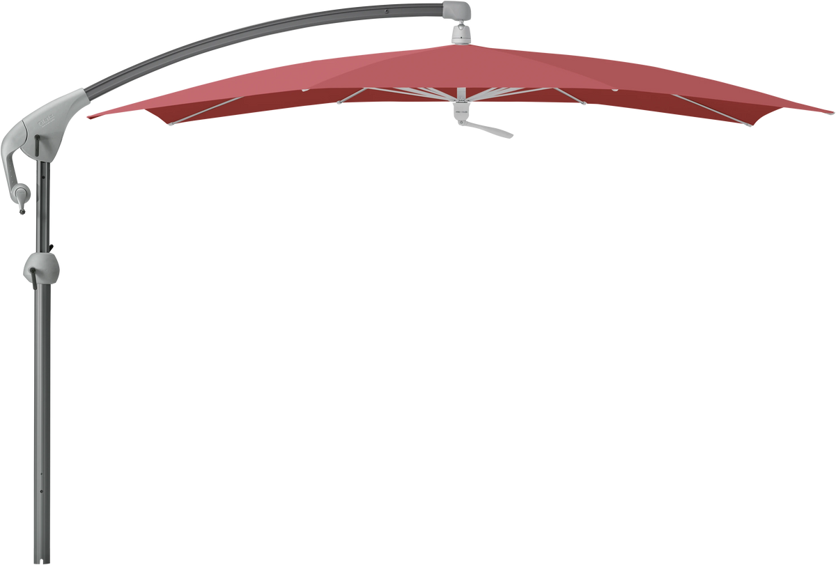 Glatz Parasol PENDALEX P+ carre Cat.5 637 Cherry Alu anthracite laque