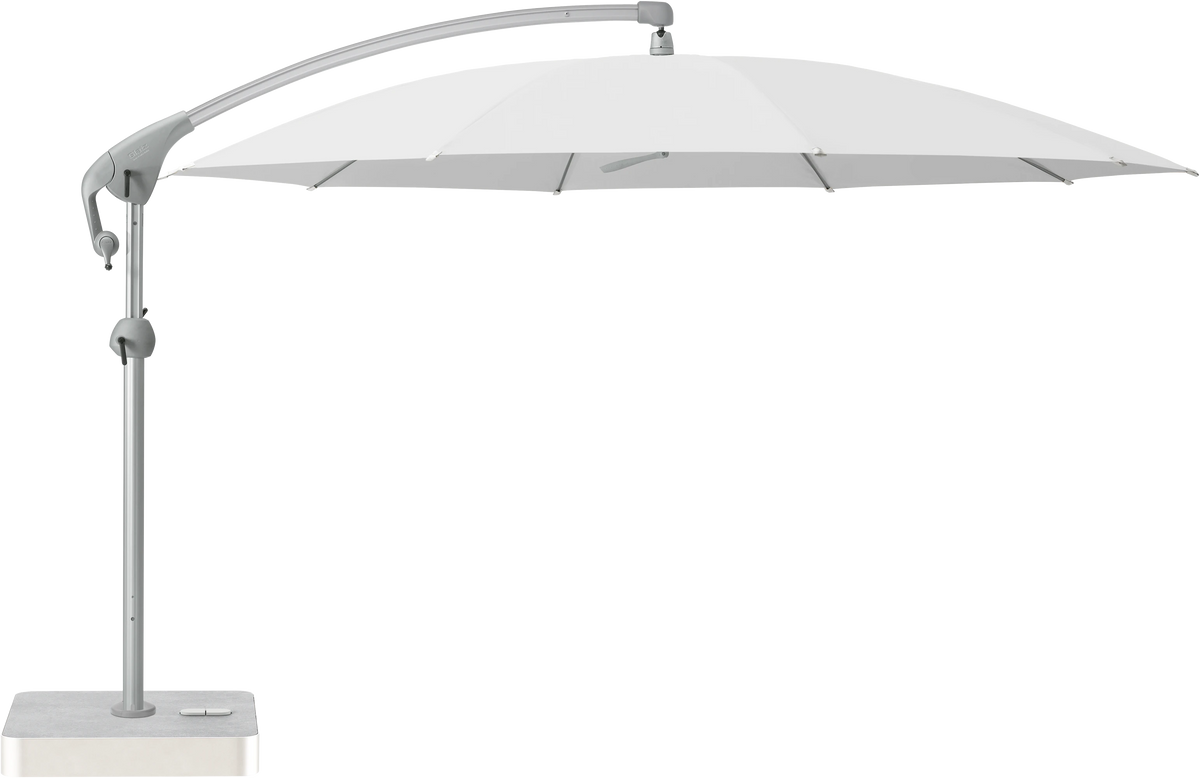 Glatz Parasol PENDALEX P+ rond Cat.5 500 Plaster Alu naturel eloxe