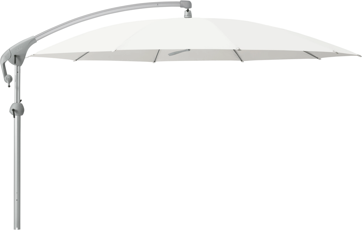 Glatz Parasol PENDALEX P+ rond Cat.5 510 White Alu naturel eloxe