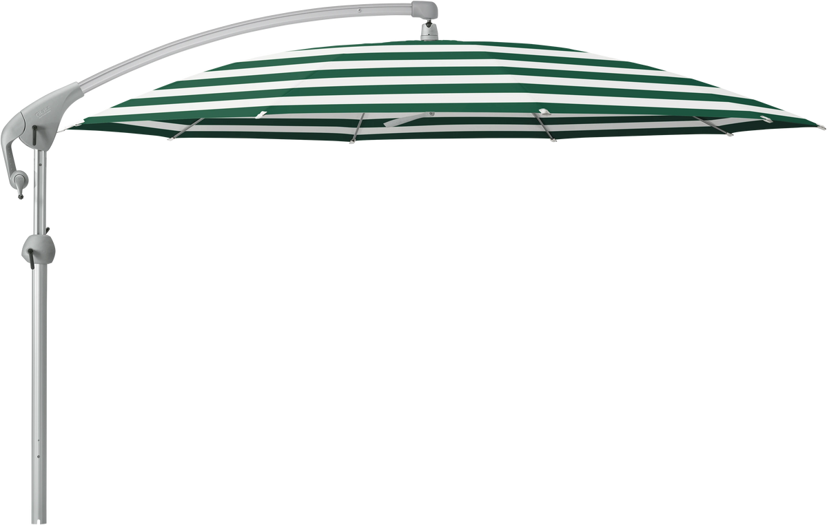 Glatz Parasol PENDALEX P+ rond Cat.5 589 Green Stripe Alu naturel eloxe