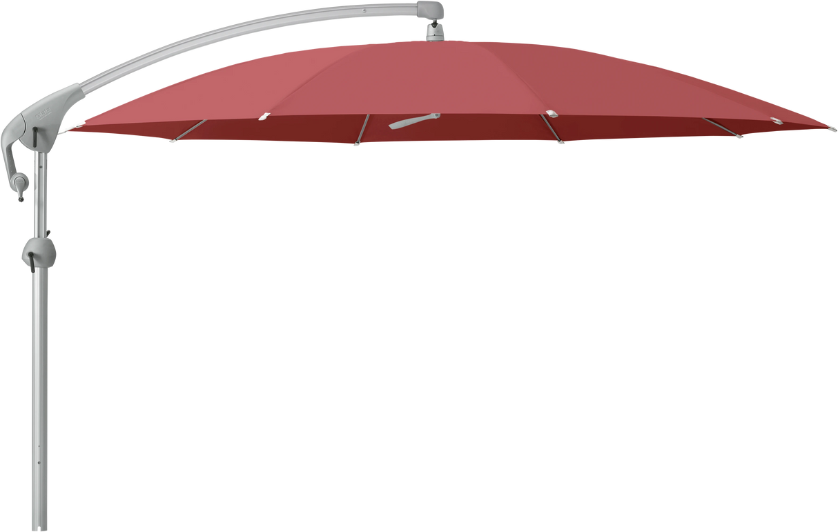 Glatz Parasol PENDALEX P+ rond Cat.5 637 Cherry Alu naturel eloxe