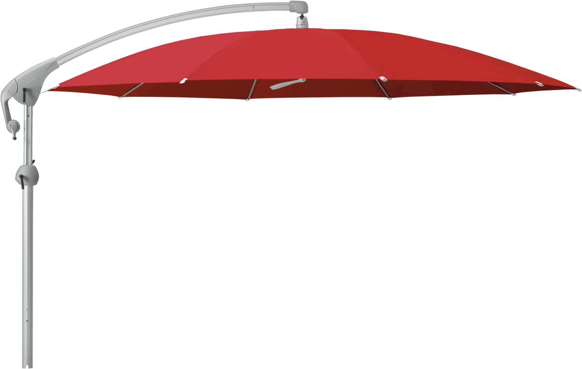 Glatz Parasol PENDALEX P+ rond Cat.5 801 Campari Alu naturel eloxe