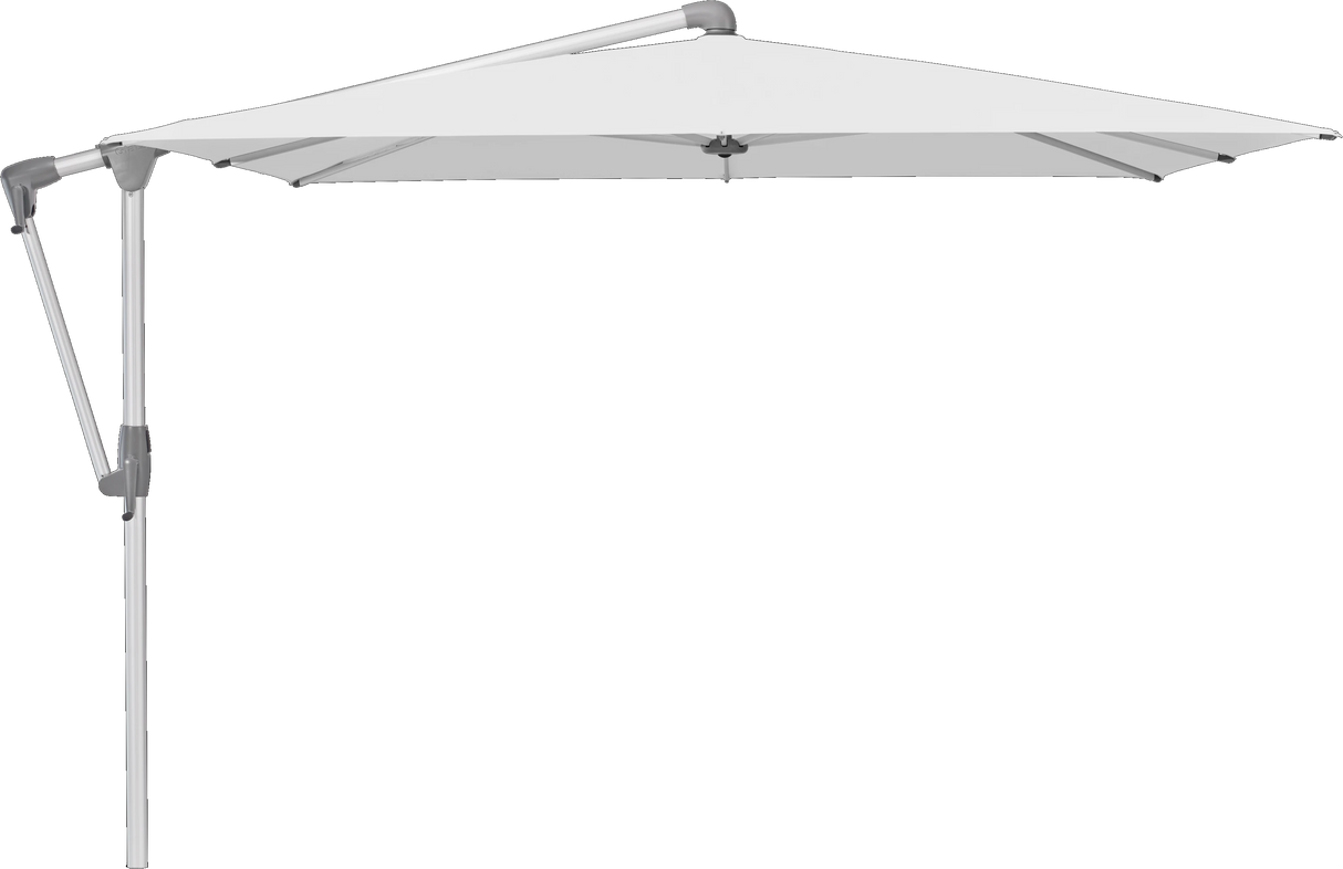 Glatz Parasol SUNWING Casa carre Cat.5 500 Plaster Alu naturel anodise
