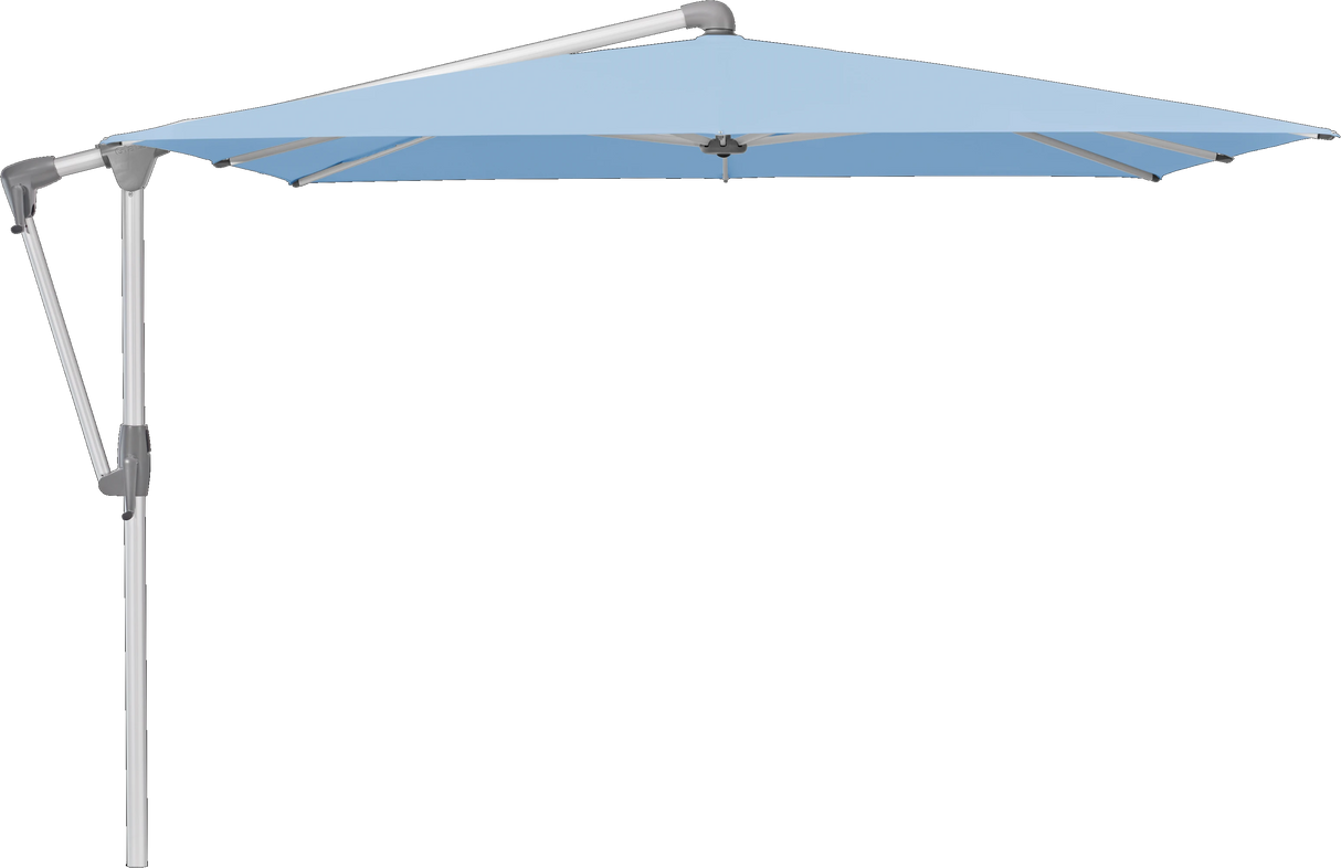 Glatz Parasol SUNWING Casa carre Cat.5 515 Cloud Alu naturel anodise