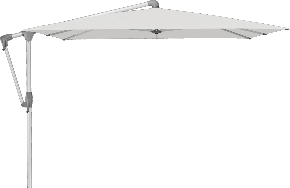 Glatz Parasol SUNWING Casa carre Cat.5 556 Alabaster Alu naturel anodise