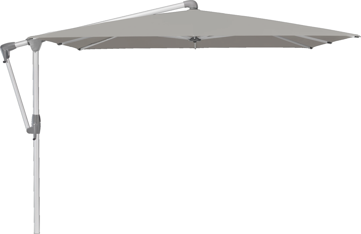 Glatz Parasol SUNWING Casa carre Cat.5 558 Steel Alu naturel anodise
