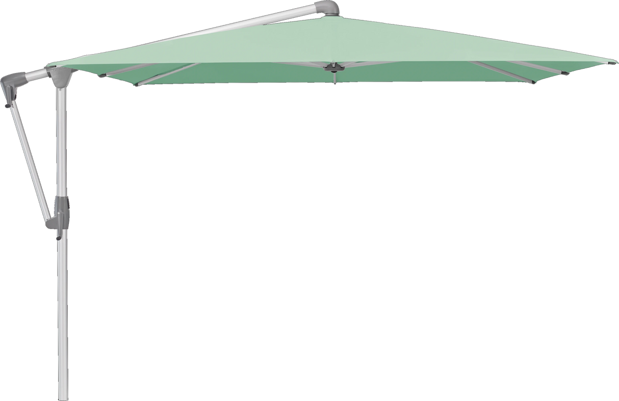 Glatz Parasol SUNWING Casa carre Cat.5 581 Jade Alu naturel anodise