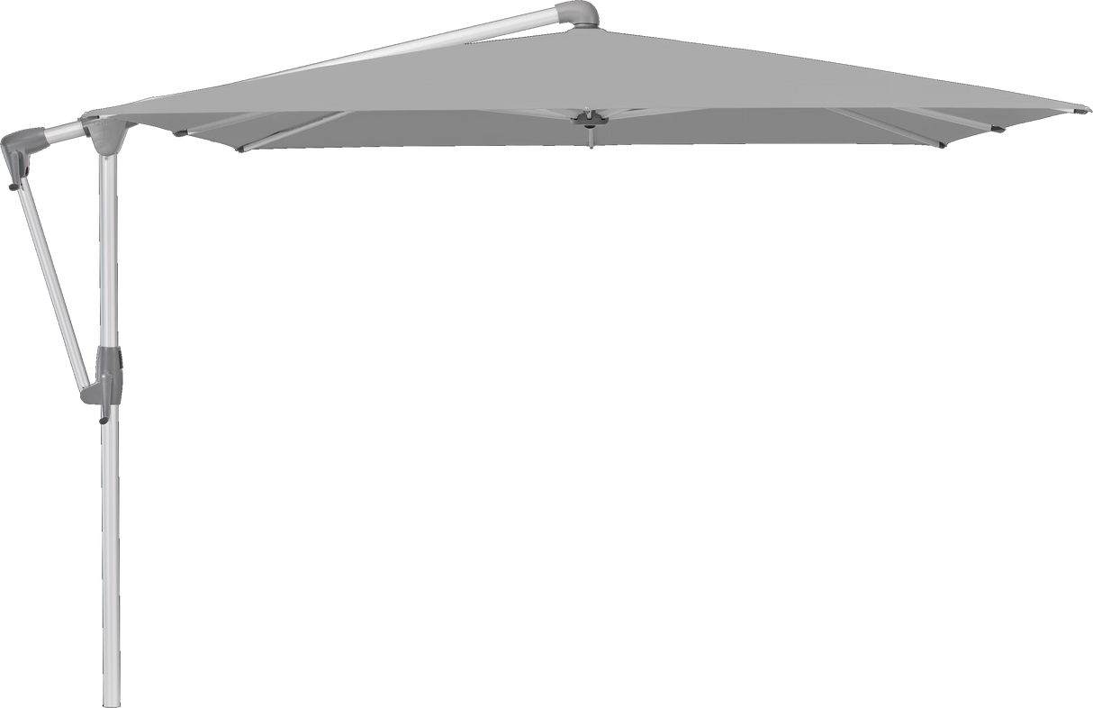 Glatz Parasol SUNWING Casa carre Cat.5 652 Silver Alu naturel anodise