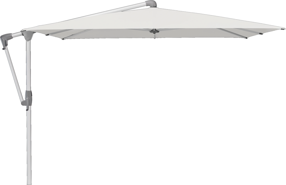 Glatz Parasol SUNWING Casa carre Cat.5 665 Chrome Alu naturel anodise