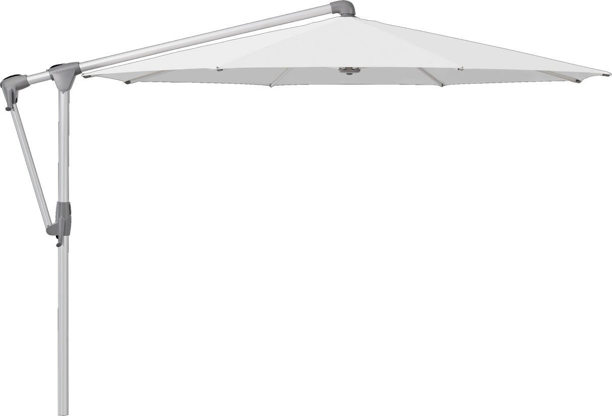 Glatz Parasol SUNWING Casa rond Cat.5 500 Plaster Alu naturel anodise