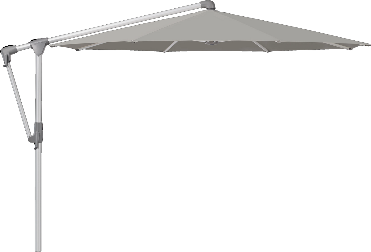 Glatz Parasol SUNWING Casa rond Cat.5 558 Steel Alu naturel anodise
