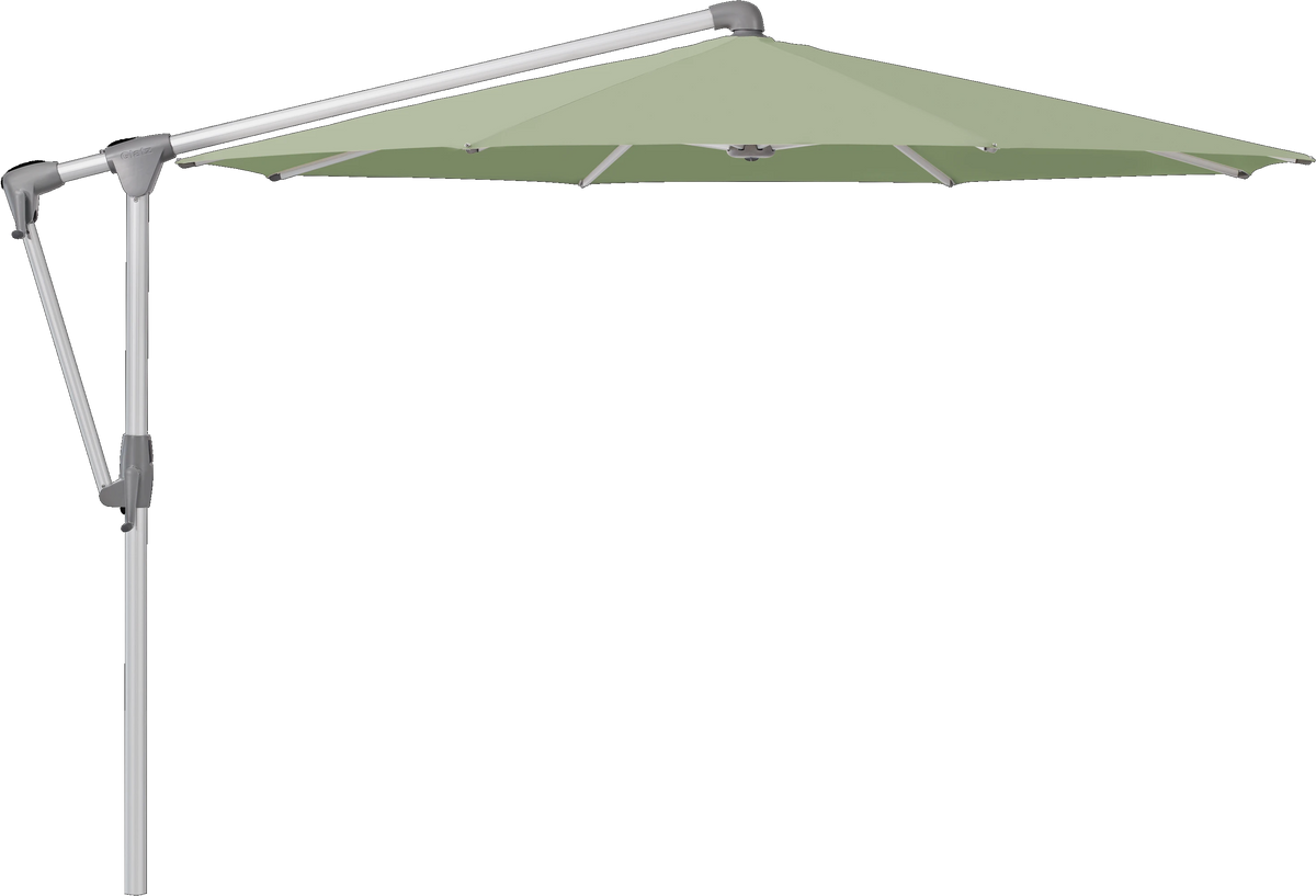 Glatz Parasol SUNWING Casa rond Cat.5 579 Pistachio Alu naturel anodise