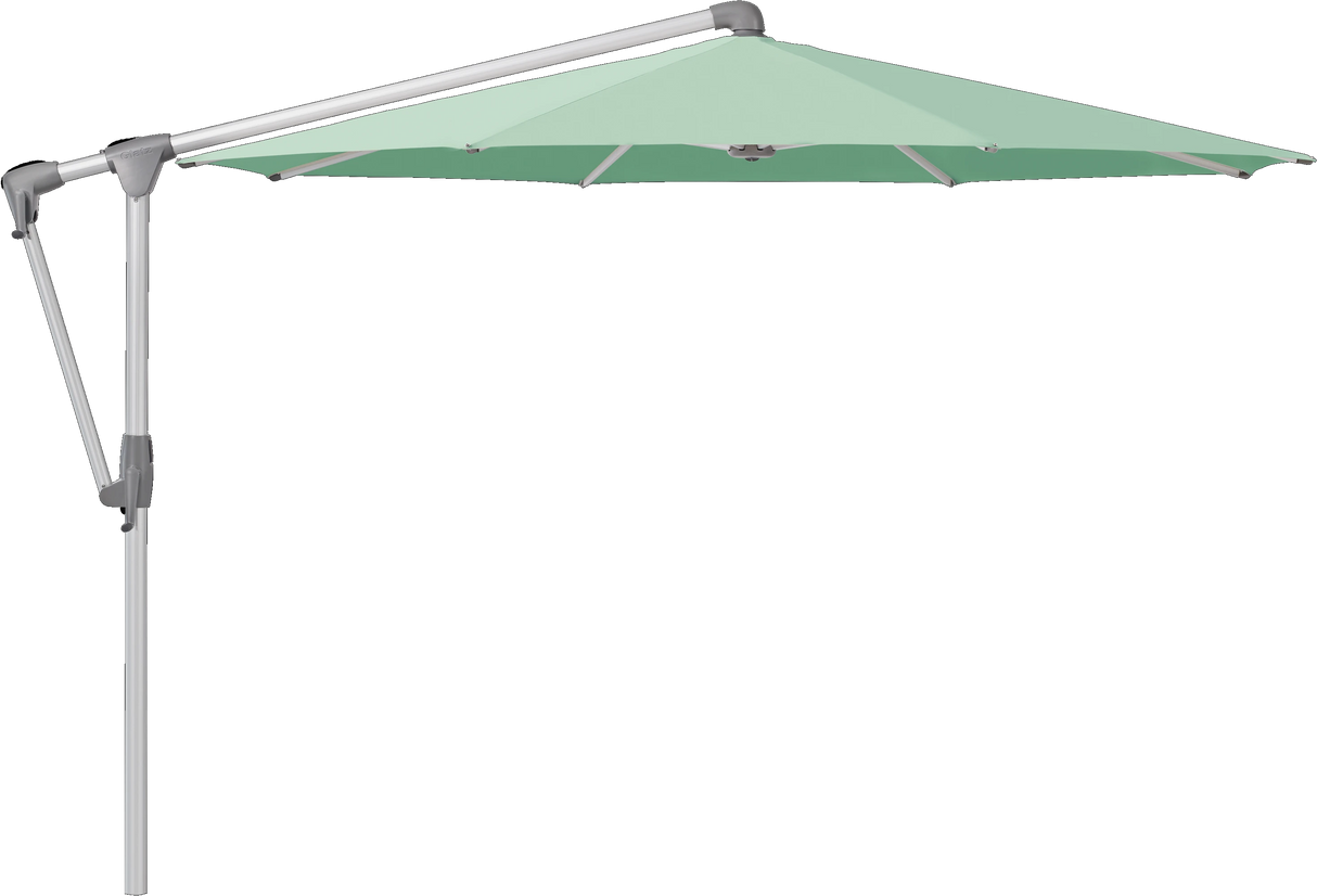 Glatz Parasol SUNWING Casa rond Cat.5 581 Jade Alu naturel anodise