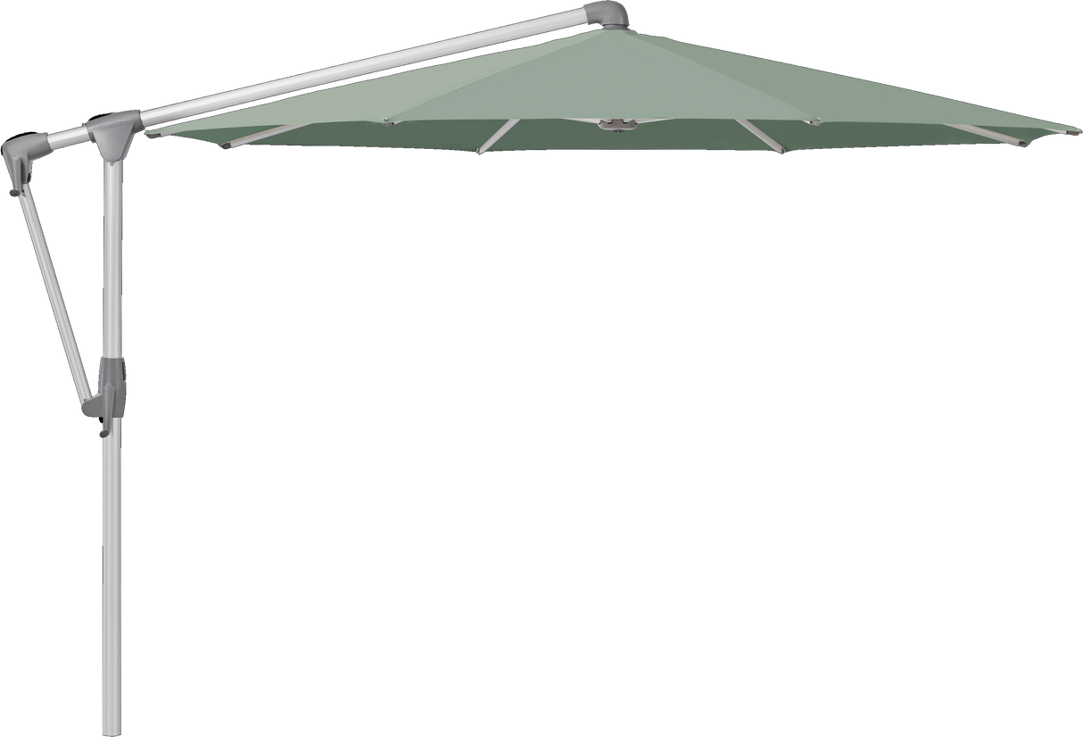 Glatz Parasol SUNWING Casa rond Cat.5 588 Olive Alu naturel anodise