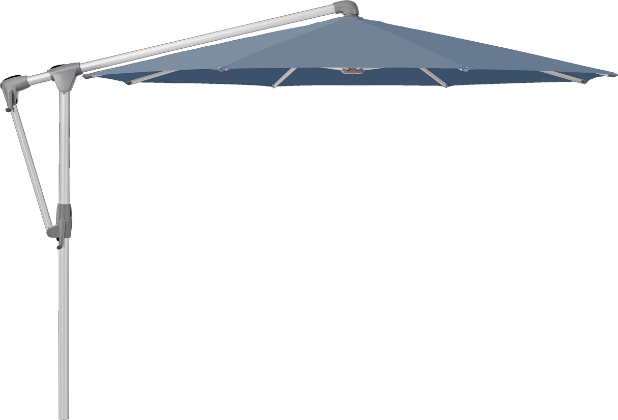 Glatz Parasol SUNWING Casa rond Cat.5 601 Waterfall Alu naturel anodise