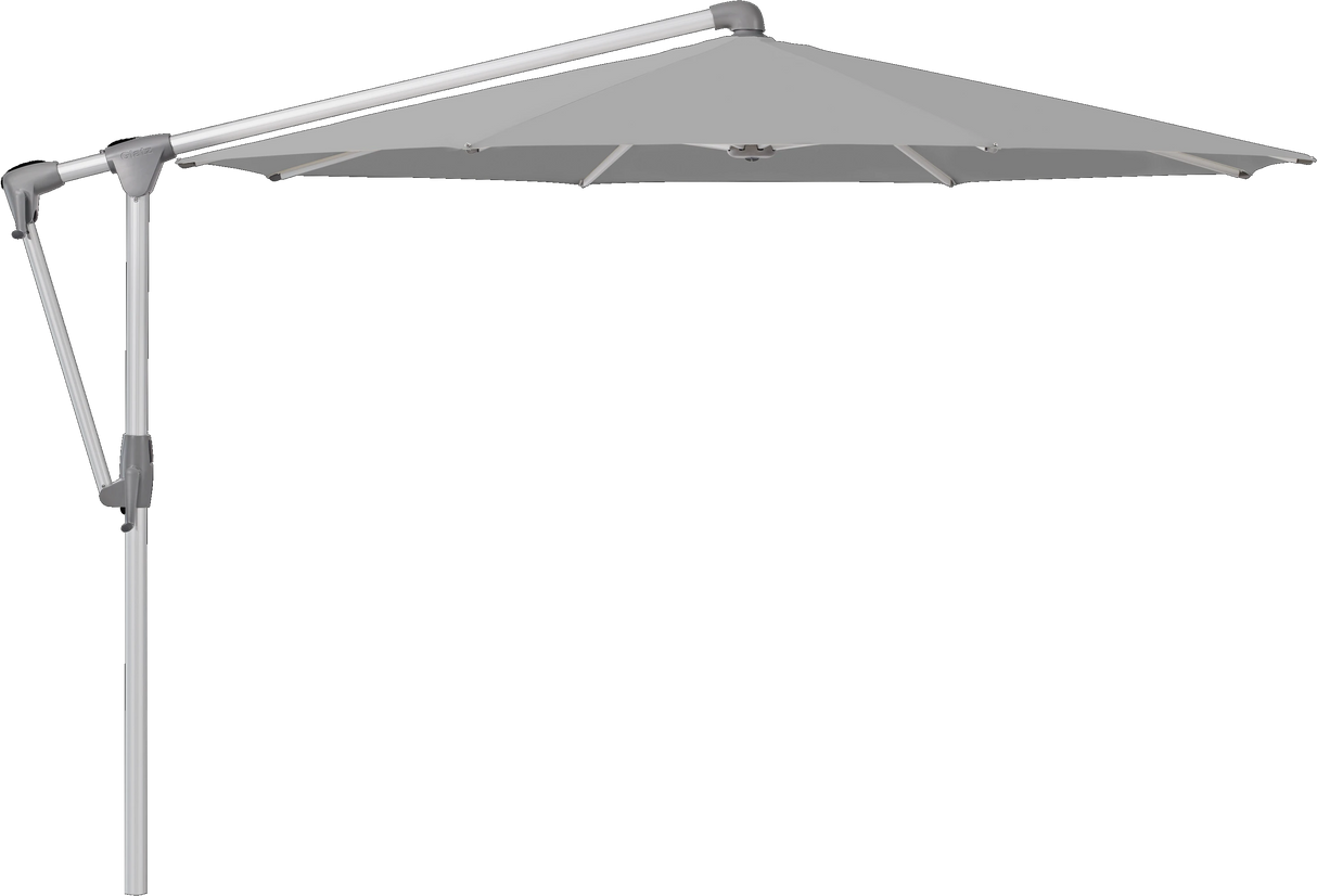 Glatz Parasol SUNWING Casa rond Cat.5 652 Silver Alu naturel anodise