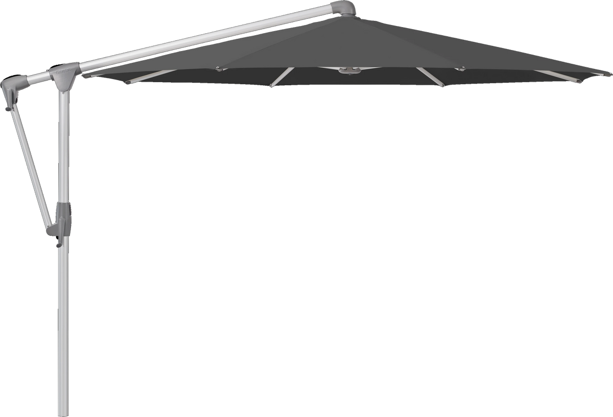 Glatz Parasol SUNWING Casa rond Cat.5 809 Midnight Alu naturel anodise