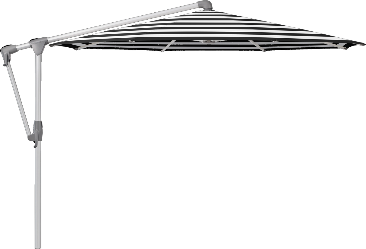 Glatz Parasol SUNWING Casa rond Cat.5 810 Black Stripe Alu naturel anodise