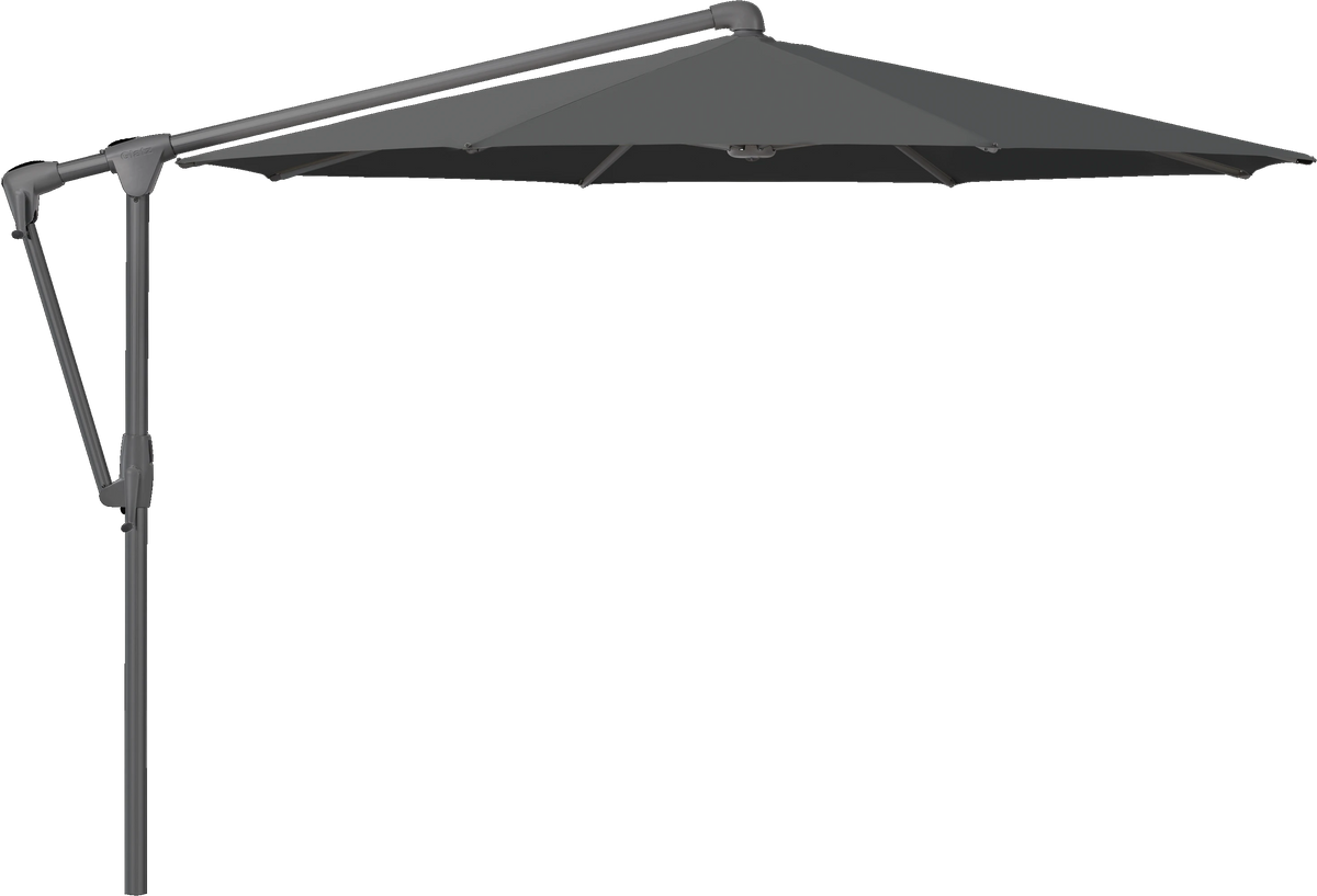 Glatz Parasol SUNWING Casa rond Cat.5 669 Carbone Alu laque anthracite