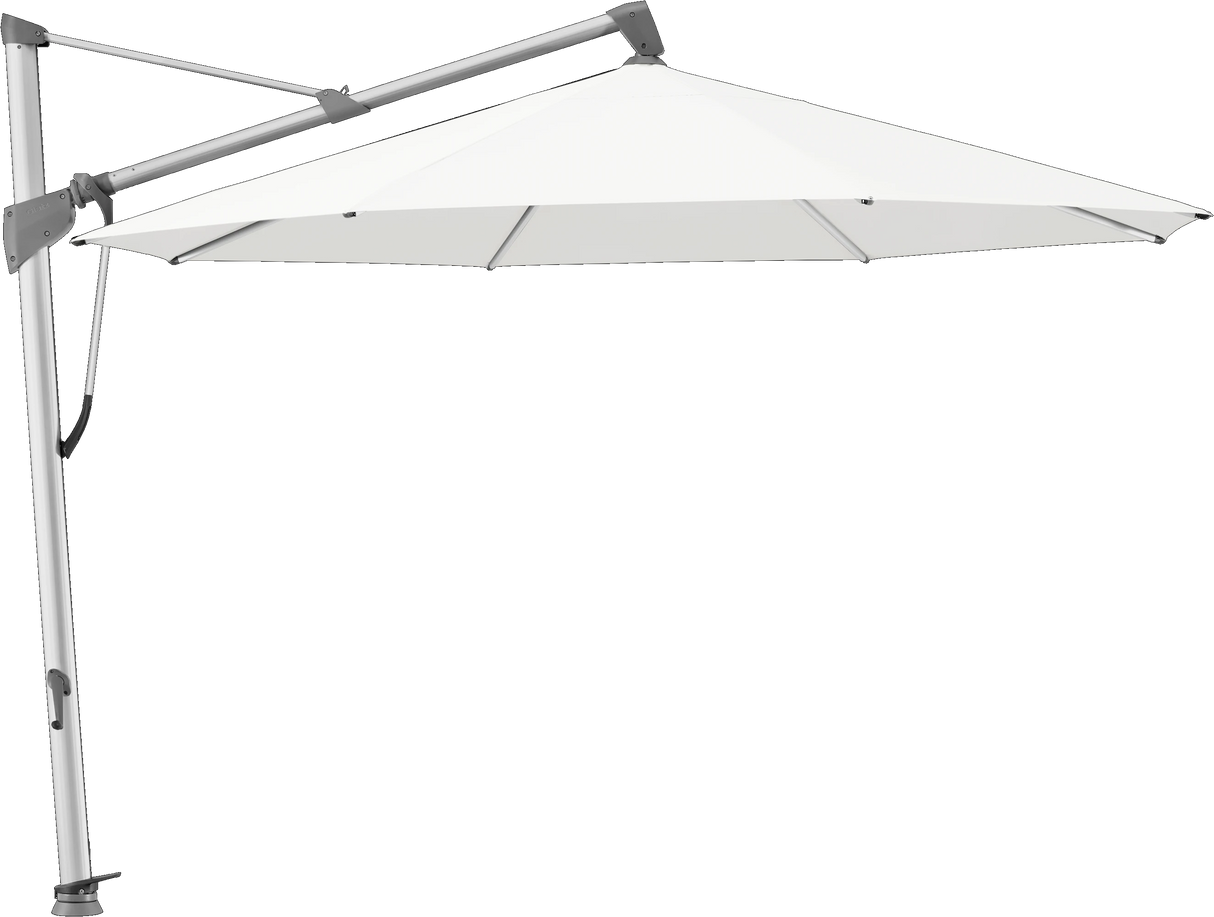 Glatz Parasol SOMBRANO® S+ rond 510 White Alu naturel eloxé
