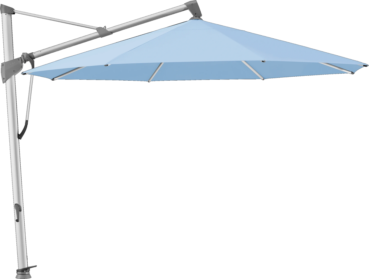 Glatz Parasol SOMBRANO® S+ rond 515 Cloud Alu naturel eloxé