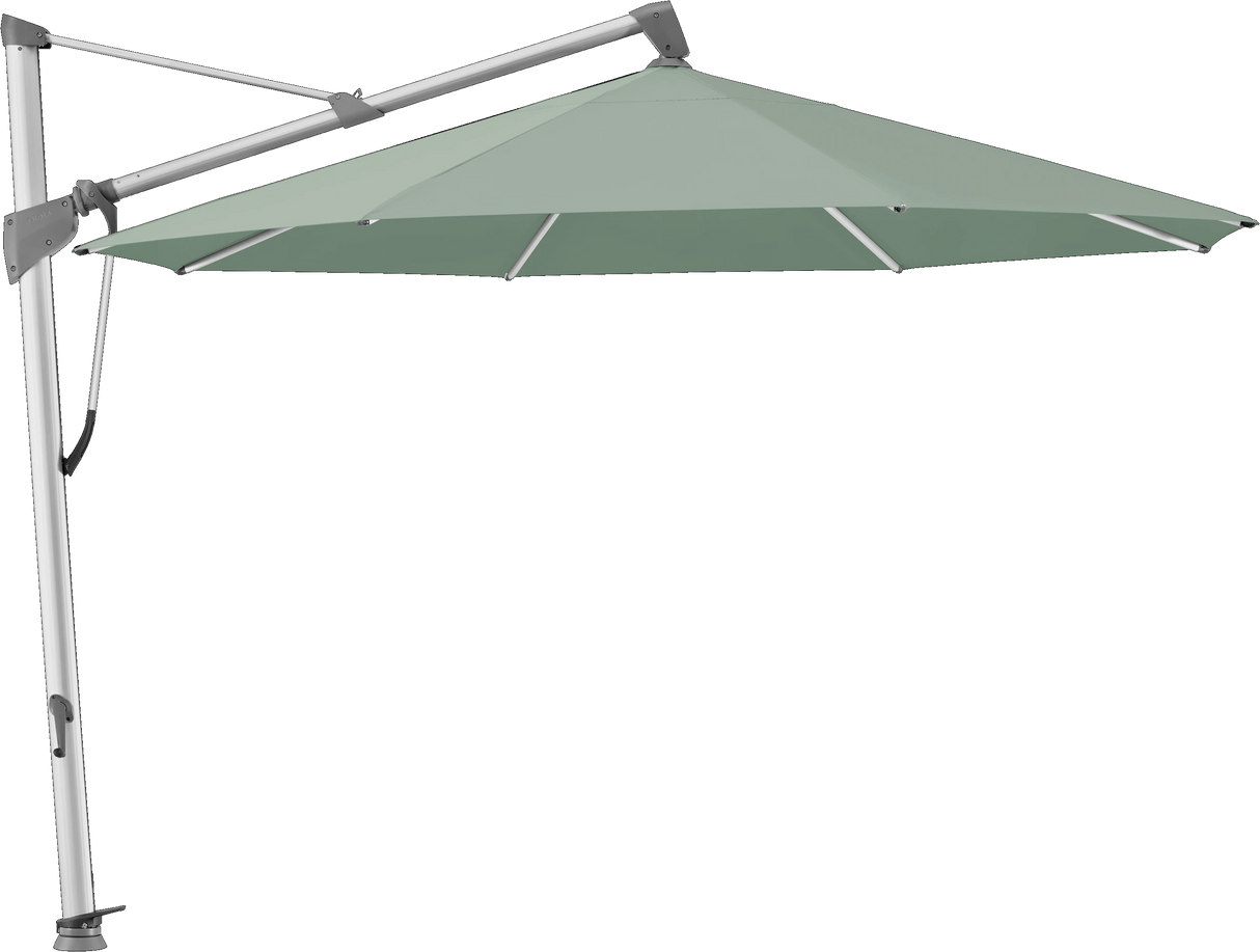 Glatz Parasol SOMBRANO® S+ rond 588 Olive Alu naturel eloxé