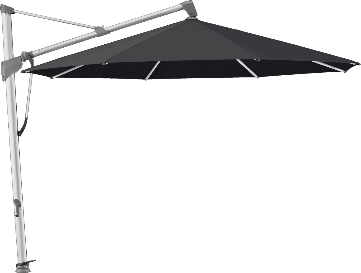 Glatz Parasol SOMBRANO® S+ rond 615 Black Alu naturel eloxé