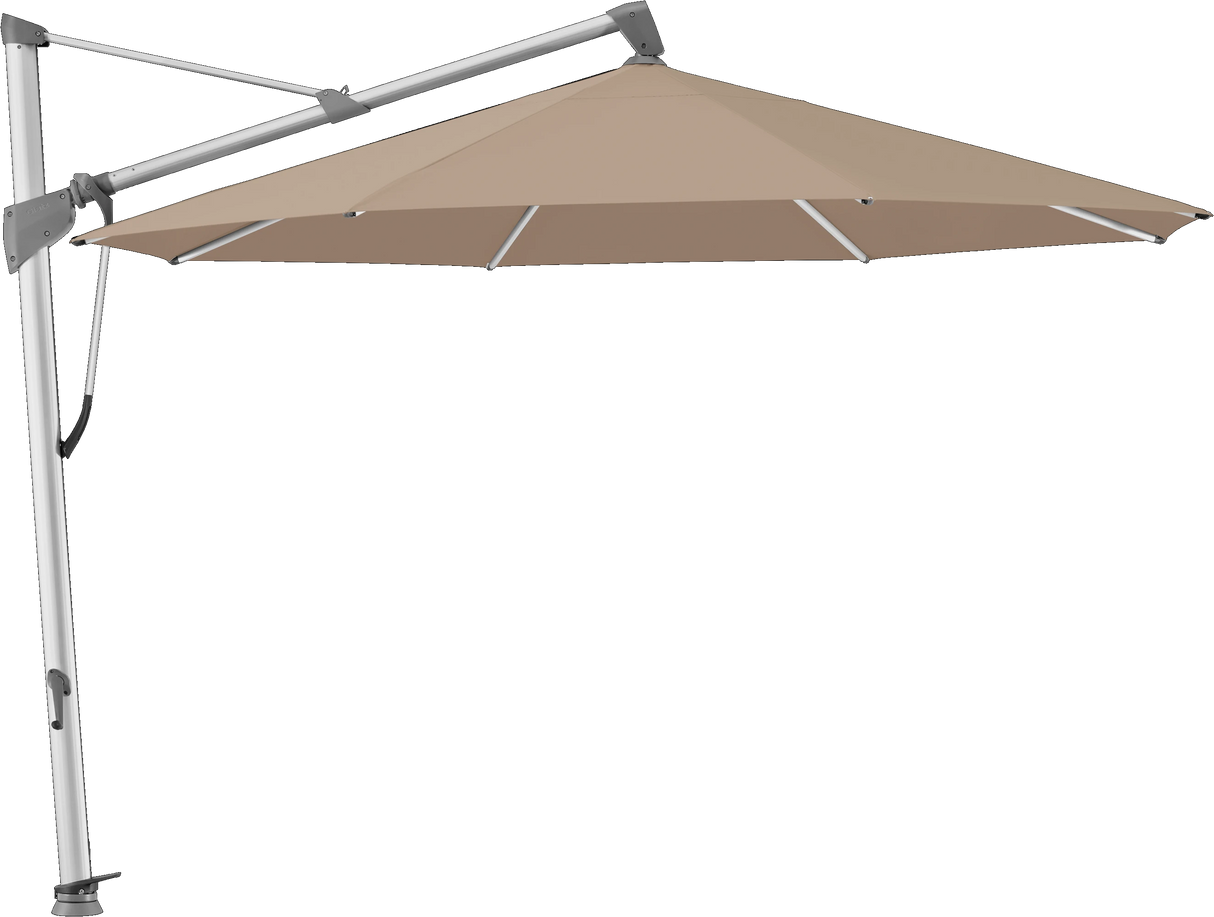 Glatz Parasol SOMBRANO® S+ rond 650 Camel Alu naturel eloxé