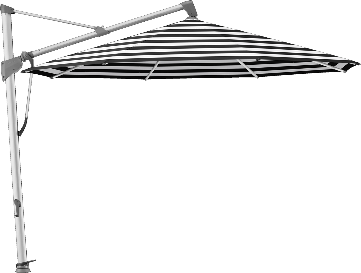 Glatz Parasol SOMBRANO® S+ rond 810 Black Stripe Alu naturel eloxé