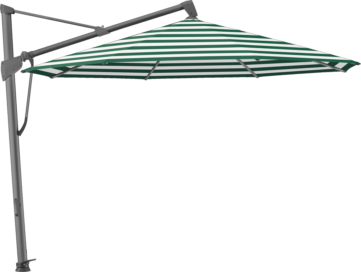 Glatz Parasol SOMBRANO® S+ rond 589 Green Stripe Alu laqué anthracite