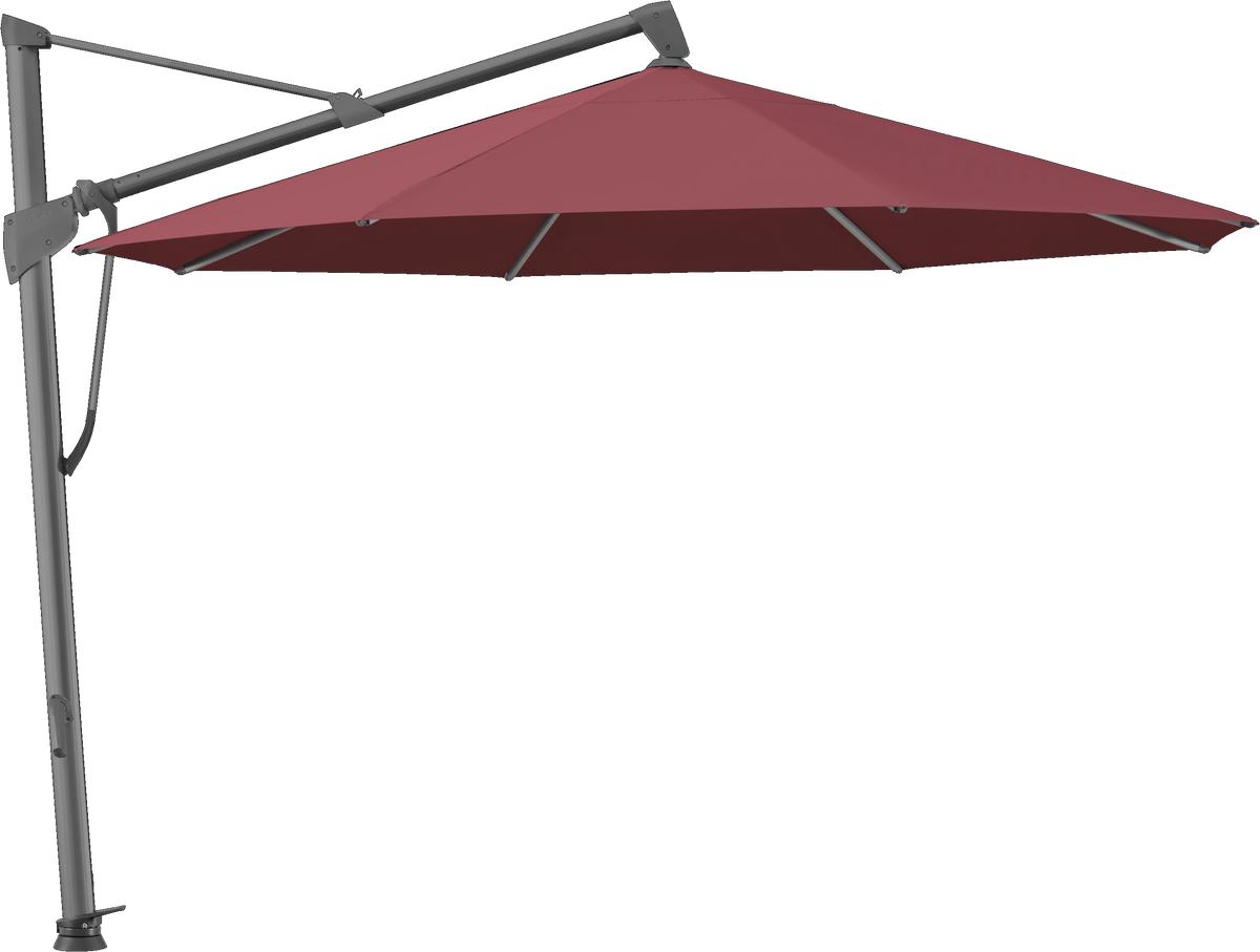 Glatz Parasol SOMBRANO® S+ rond 644 Merlot Alu laqué anthracite