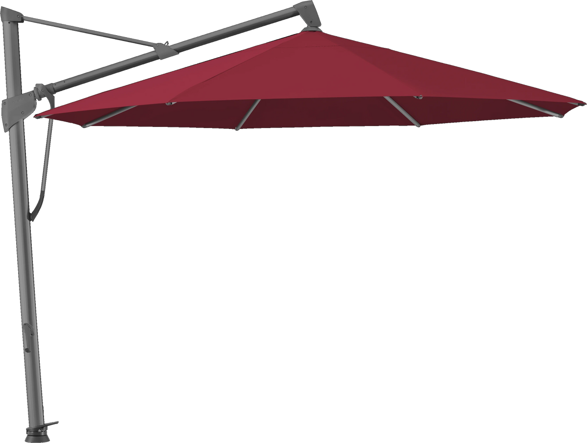 Glatz Parasol SOMBRANO® S+ rond 645 Burgundy Alu laqué anthracite