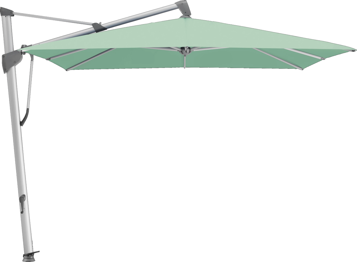 Glatz Parasol SOMBRANO® S+ carré 581 Jade Alu naturel eloxé