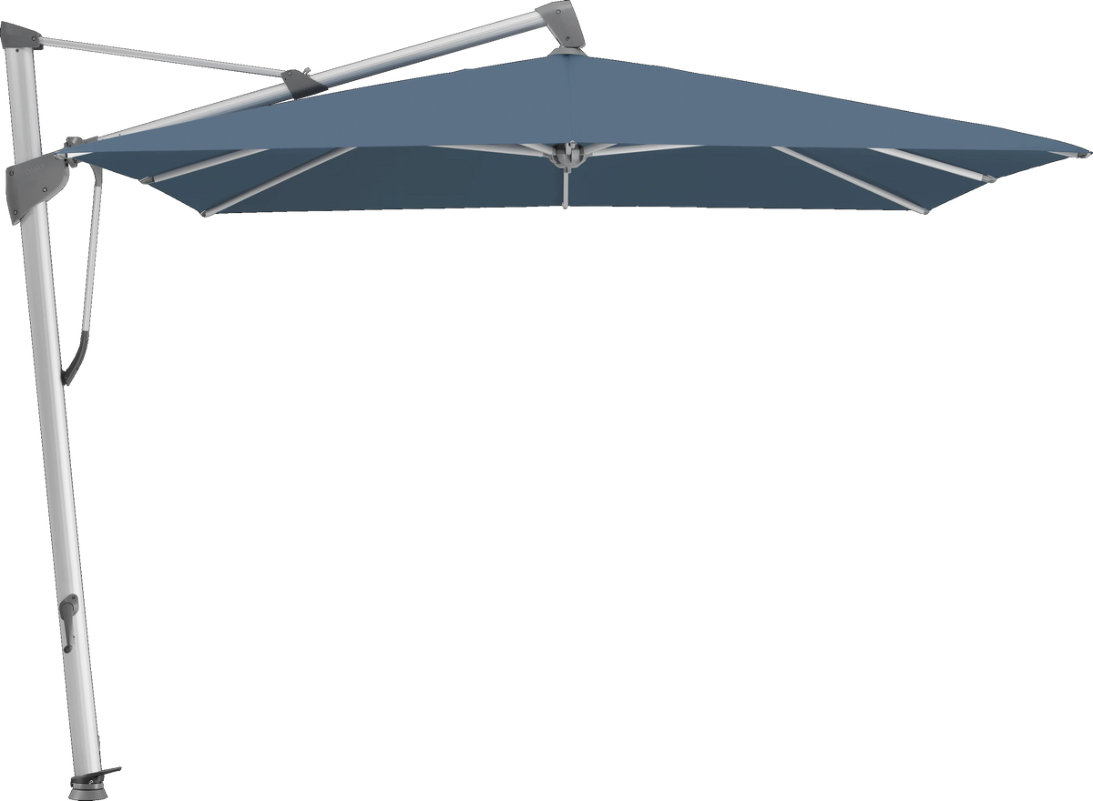 Glatz Parasol SOMBRANO® S+ carré 600 Wave Alu naturel eloxé