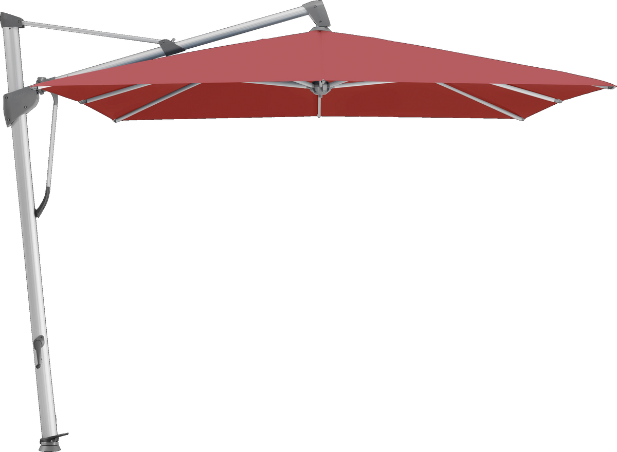 Glatz Parasol SOMBRANO® S+ carré 637 Cherry Alu naturel eloxé