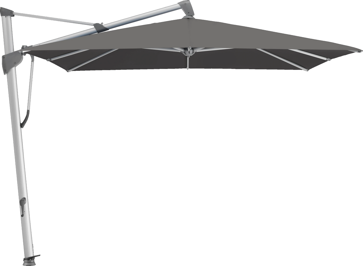 Glatz Parasol SOMBRANO® S+ carré 807 Lava Alu naturel eloxé