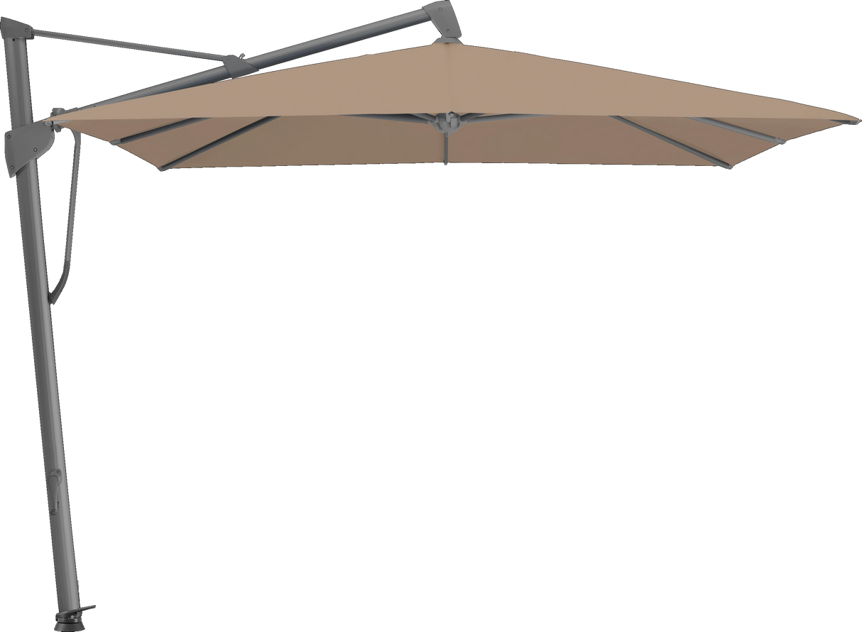 Glatz Parasol SOMBRANO® S+ carré 650 Camel Alu laqué anthracite