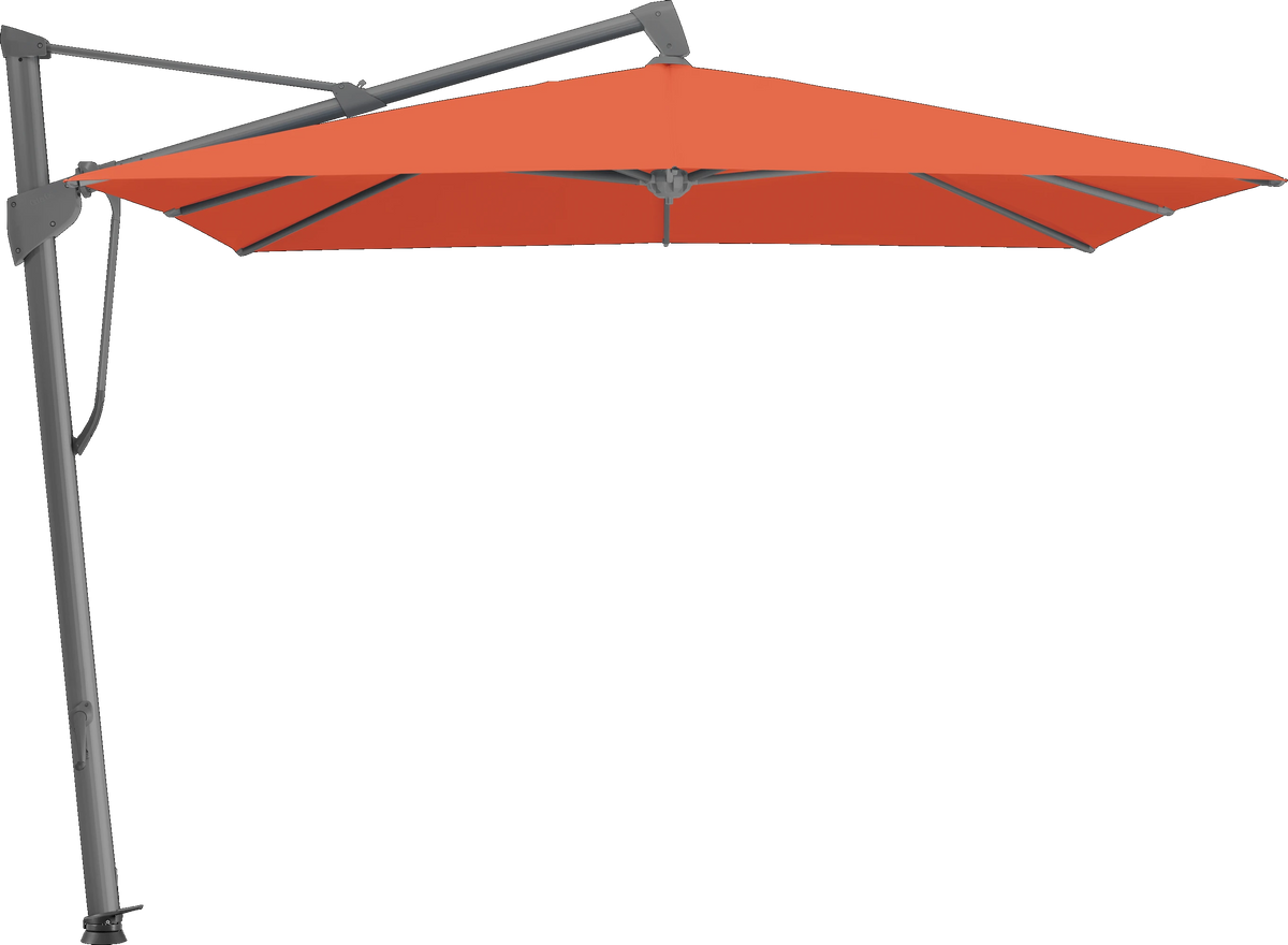 Glatz Parasol SOMBRANO® S+ carré 660 Papaya Alu laqué anthracite