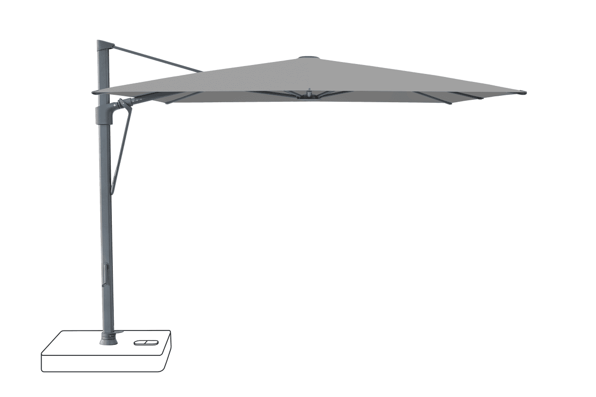 Glatz Parasol VITA Sfera carre Cat.5 509 Slate Alu laque anthracite