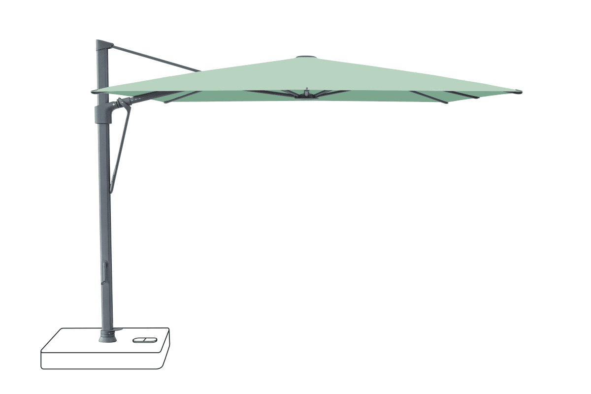 Glatz Parasol VITA Sfera carre Cat.5 581 Jade Alu laque anthracite