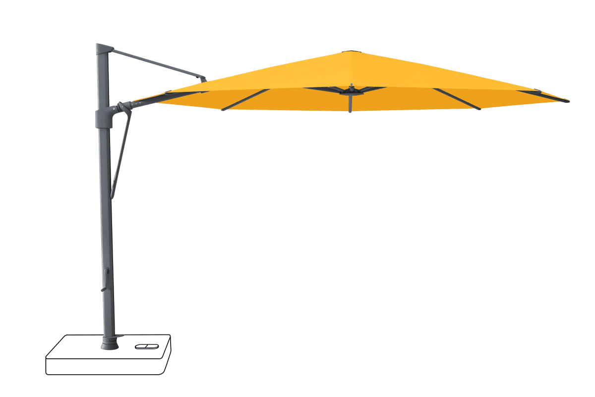 Glatz Parasol VITA Sfera rond Cat.5 514 Corn Alu laque anthracite