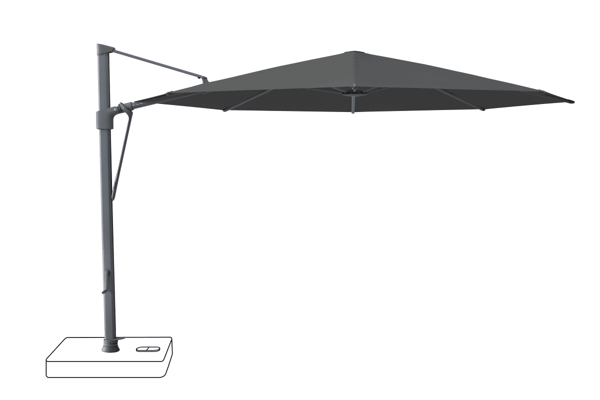 Glatz Parasol VITA Sfera rond Cat.5 669 Carbone Alu laque anthracite