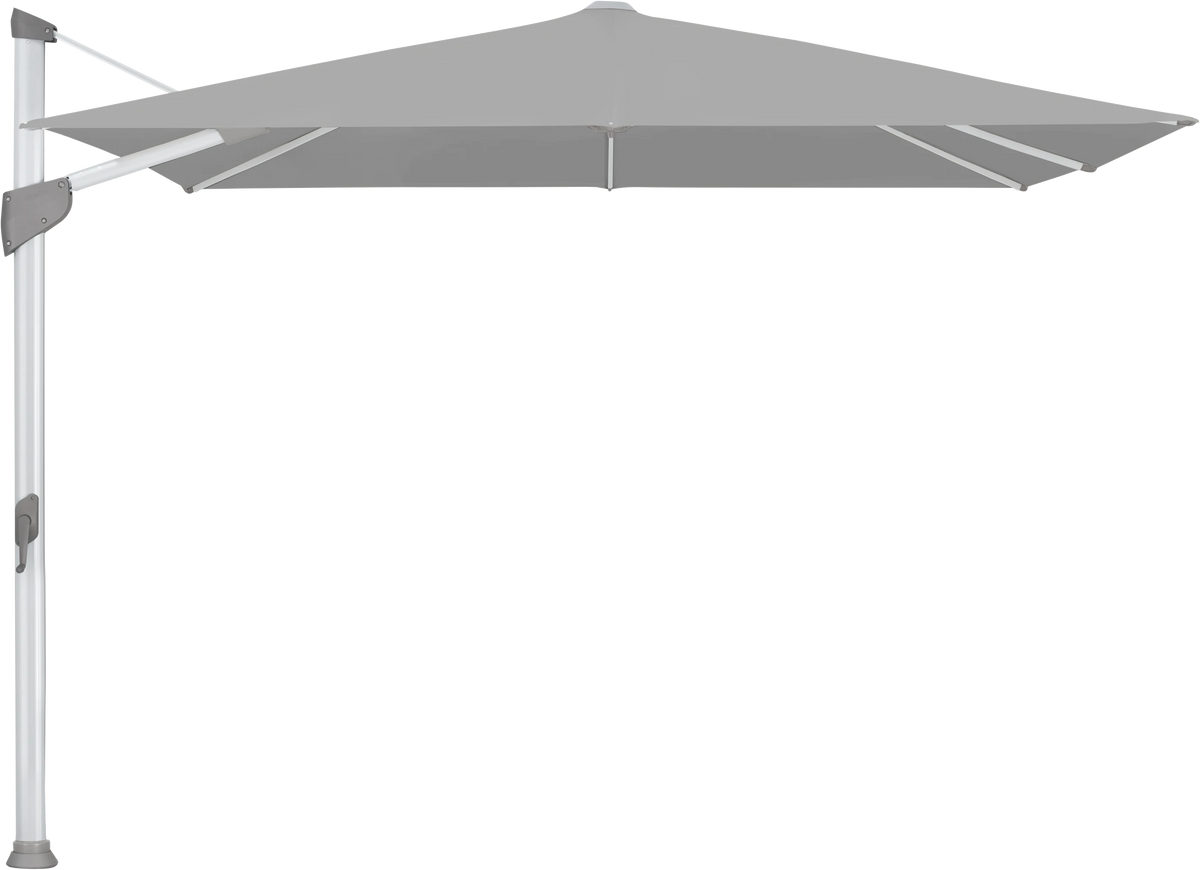 Glatz Parasol FORTANO carre Cat.5 652 Silver Alu naturel eloxe