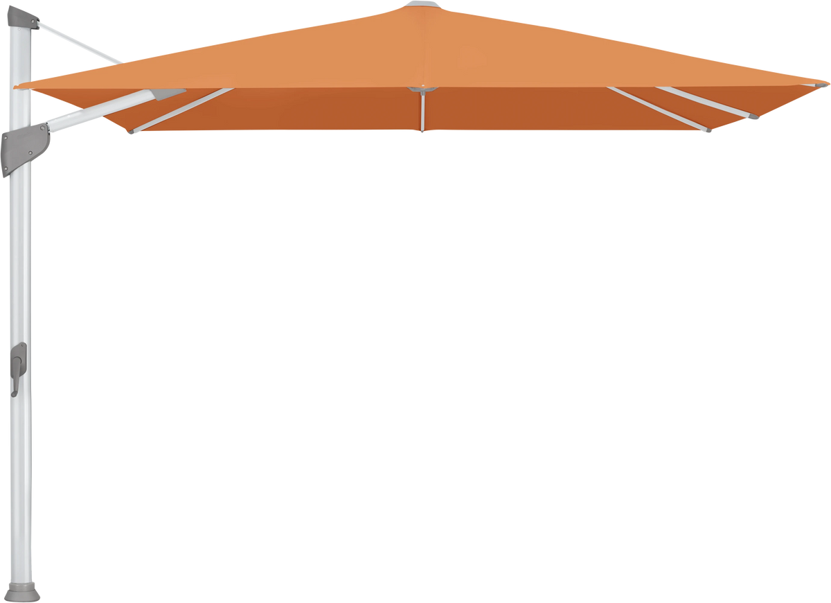 Glatz Parasol FORTANO carre Cat.5 802 Sienna Alu naturel eloxe