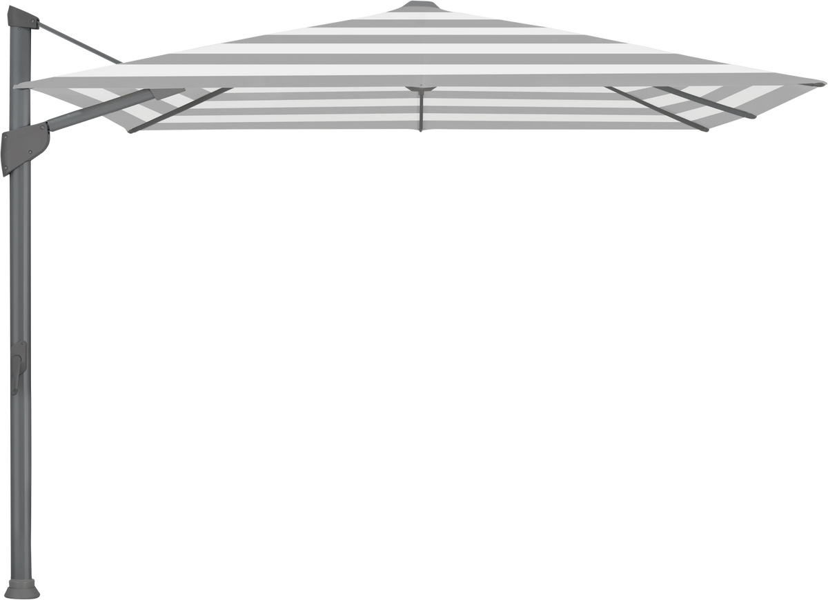 Glatz Parasol FORTANO carre Cat.5 555 Grey Stripe Alu laque anthracite